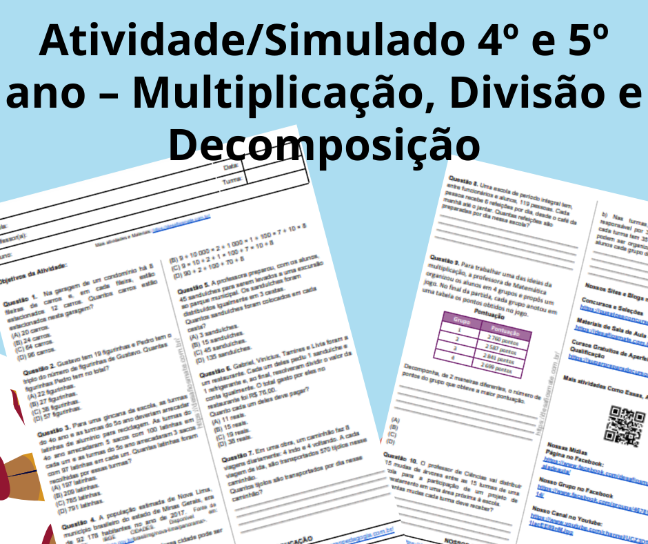 Atividade sobre Soma e Subtracao em PDF para Educacao Infantil – Para baixar 1