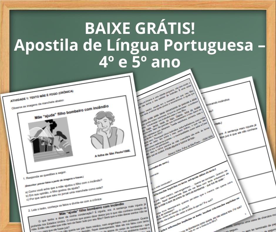 BAIXE GRATIS Apostila de Lingua Portuguesa – 4o e 5o ano
