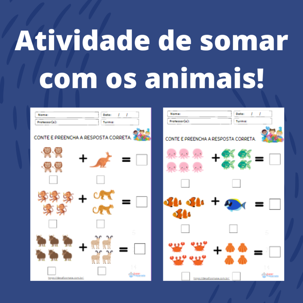 13.Atividade de somar com os animais