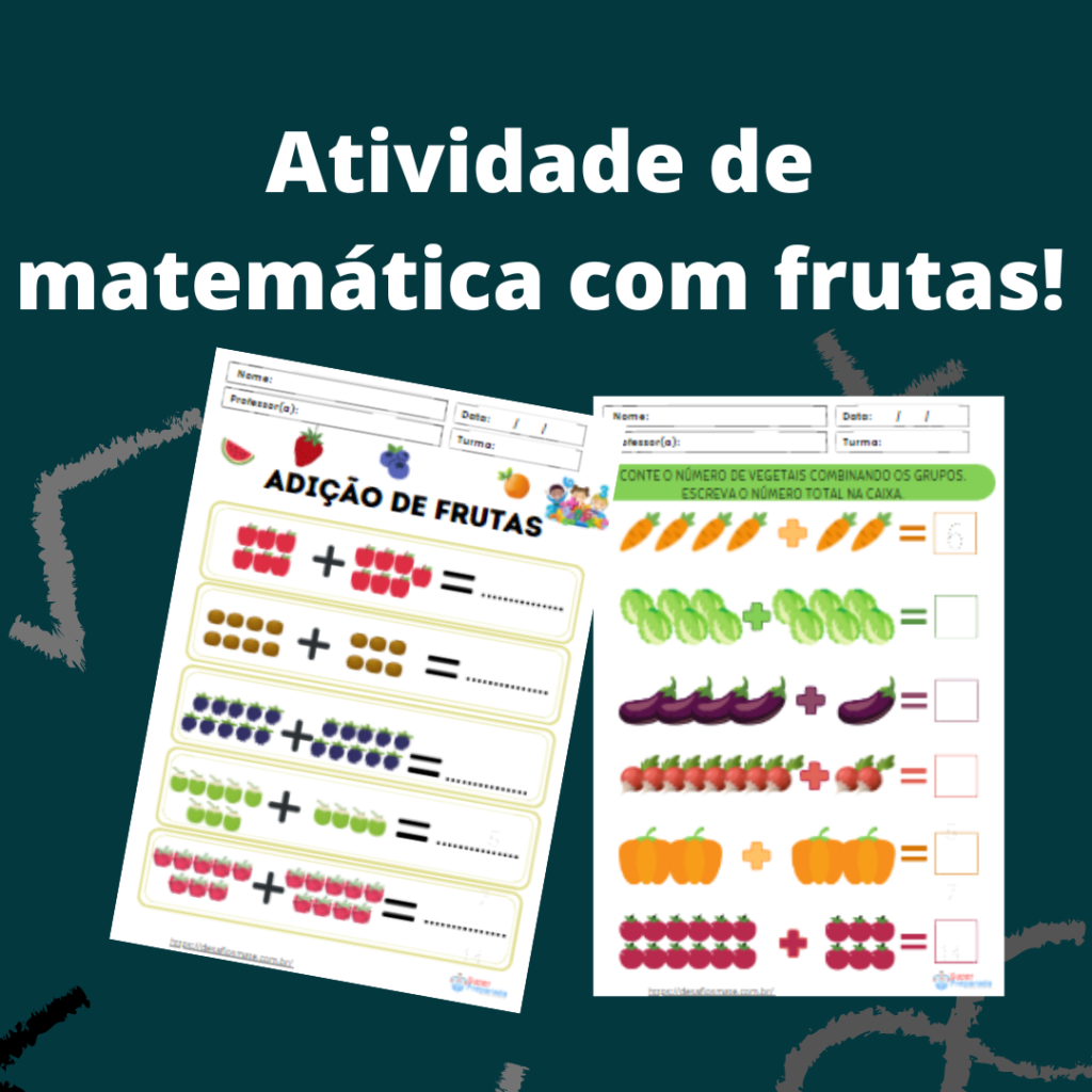 14.Atividade de matematica com frutas