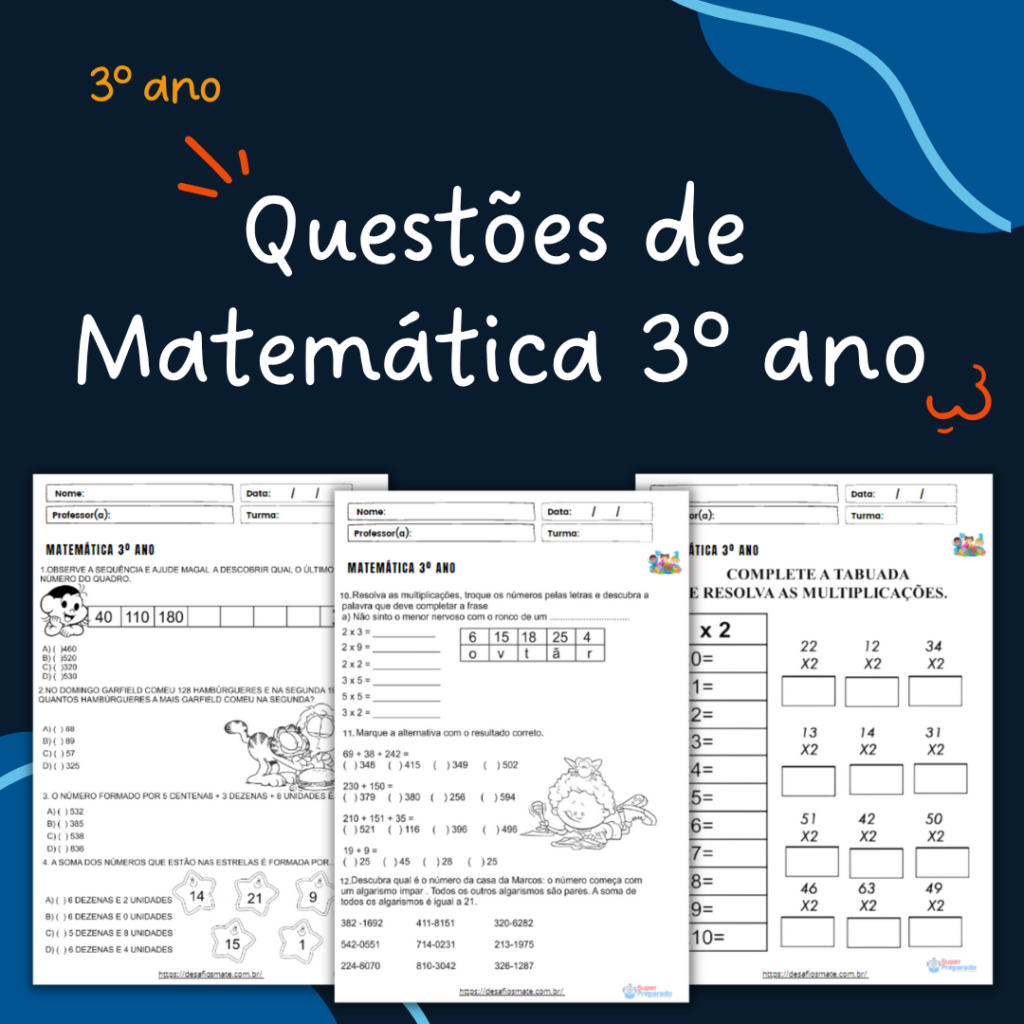 Questoes de Matematica 3o ano